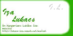 iza lukacs business card